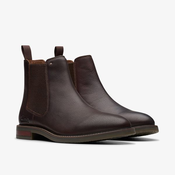 Men's Jaxen Easy Brown Tumbled Chelsea Boots - Image 4