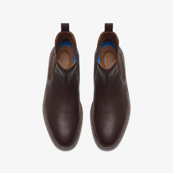 Men's Jaxen Easy Brown Tumbled Chelsea Boots - Image 6