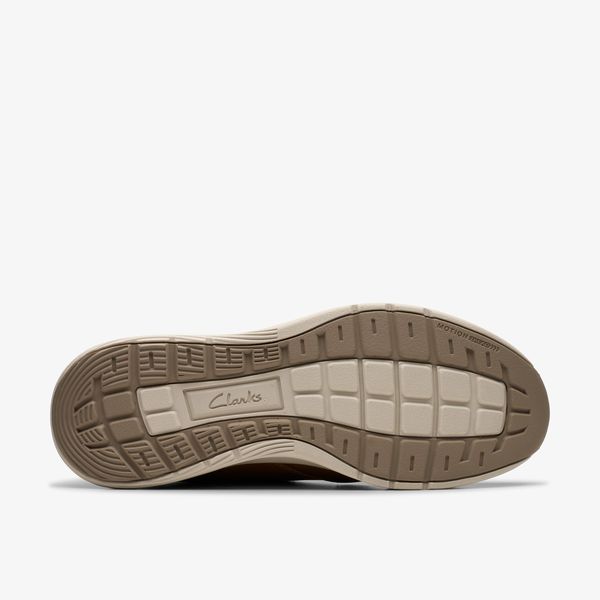 Men's Motion Trek EZ Dark Tan Leather Sneaker - Image 3