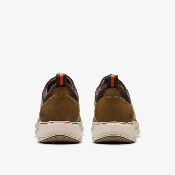 Men's Motion Trek EZ Dark Tan Leather Sneaker - Image 5