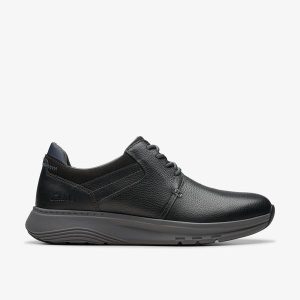 Men's Motion Trek PT Black Leather Sneaker