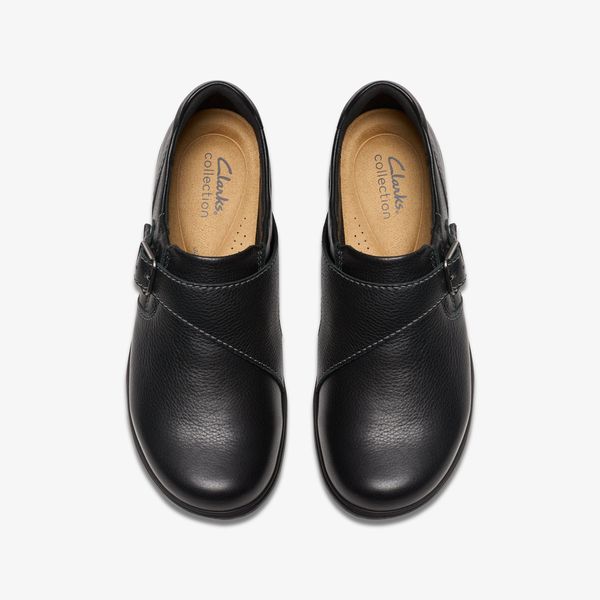 Women's Carleigh Jazz Black Leather Shoes - Image 6