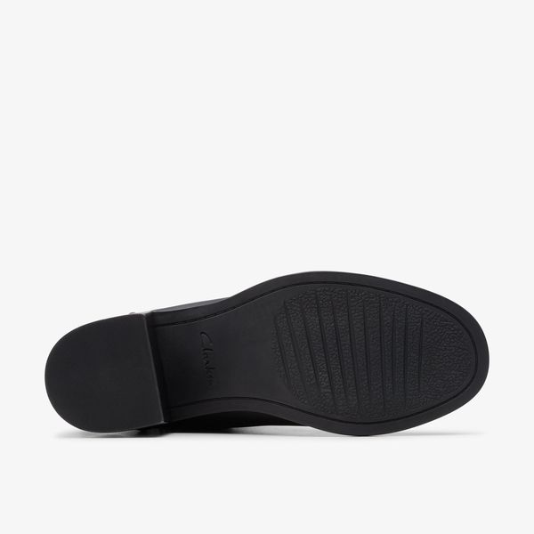 Womens Chamberly Top Black Leather Chelsea Boots - Image 3