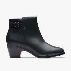 Women's Emily 2 Belle Black Leather Ankle Boots