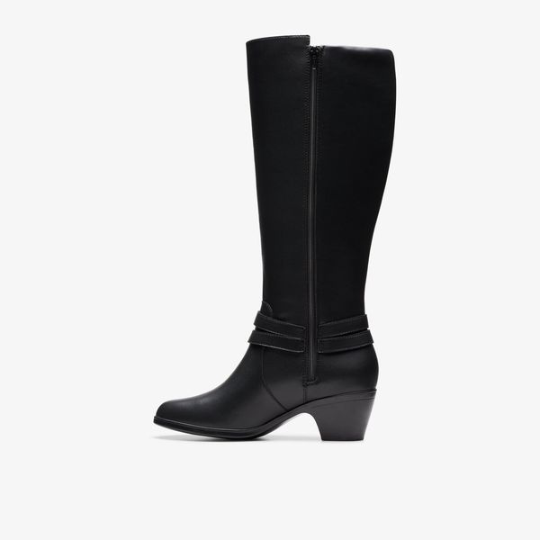 Women's Emily 2 Dream Black Leather Knee High Boots - Image 2
