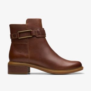 Women's  Maye Bella Tan Leather Ankle Boots