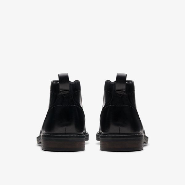Men's Aldwin Chukka Black Leather Boots - Image 5