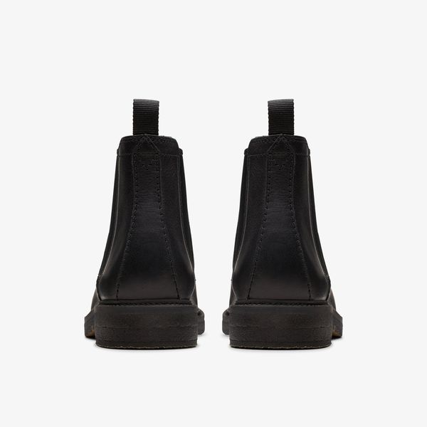 Mens Clarkdale Easy Black Leather Chelsea Boots - Image 5