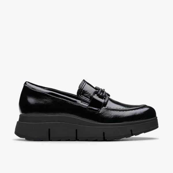 Womens Loriini Izzy Black Patent Loafers