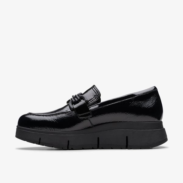 Womens Loriini Izzy Black Patent Loafers - Image 2
