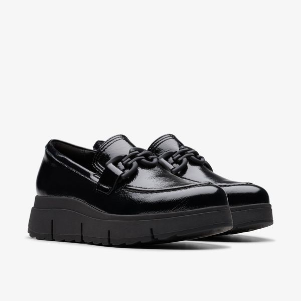 Womens Loriini Izzy Black Patent Loafers - Image 4