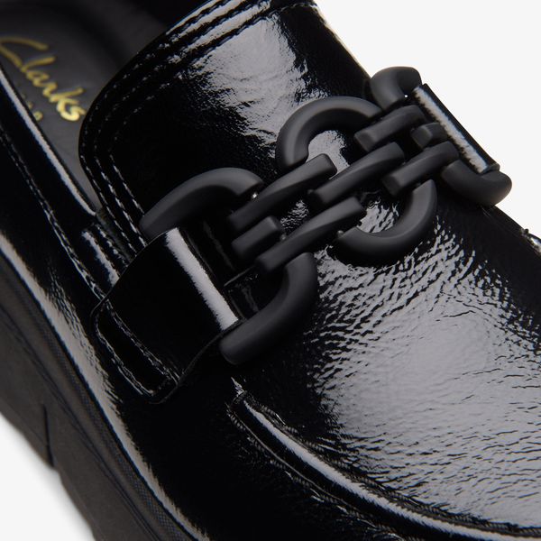 Womens Loriini Izzy Black Patent Loafers - Image 7