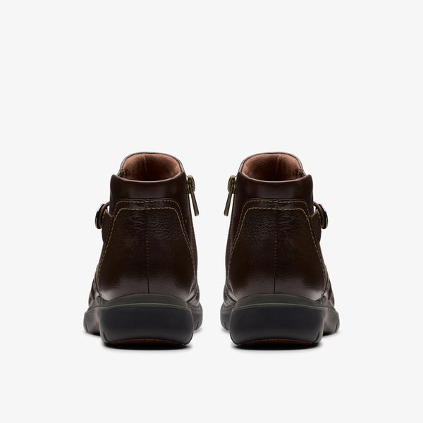 Womens Certina Joy Dark Brown Leather Ankle Boots - Image 5