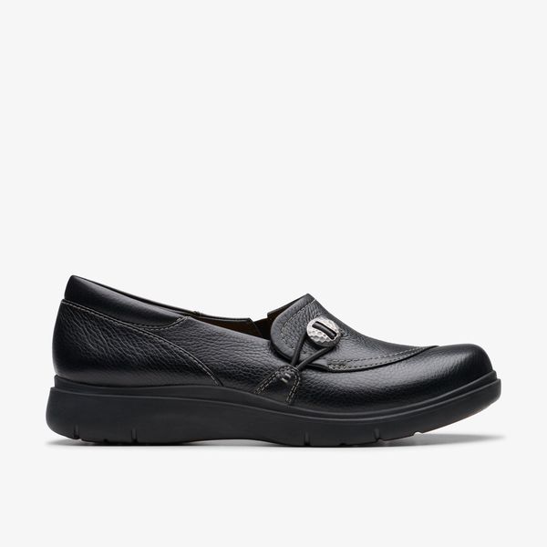 Women's Certina Ease Black Leather Slip Ons