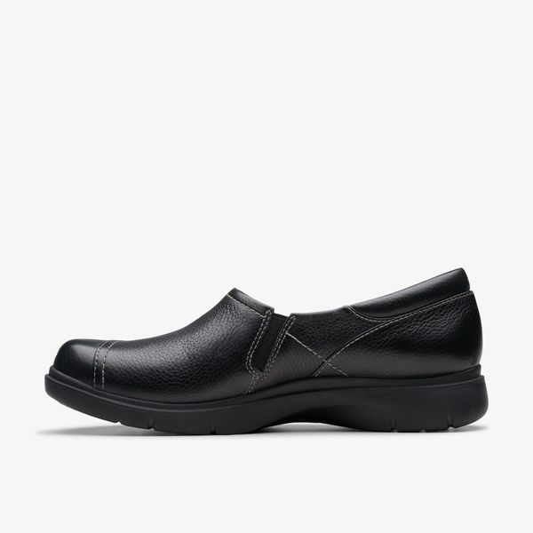 Women's Certina Ease Black Leather Slip Ons - Image 2