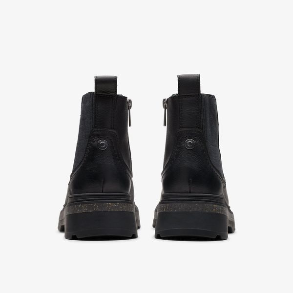 Womens Hencroft StepWP Black Leather Chelsea Boots - Image 5