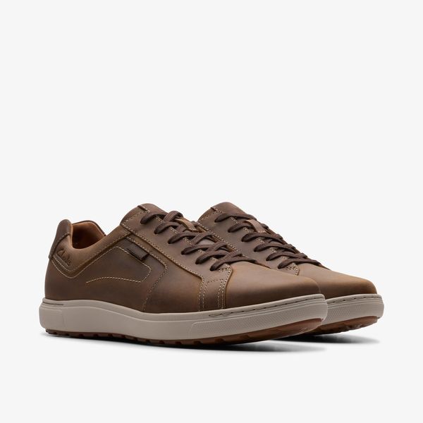 Men's Mapstone Lace Beeswax Leather Sneakers| Clarks - Image 4