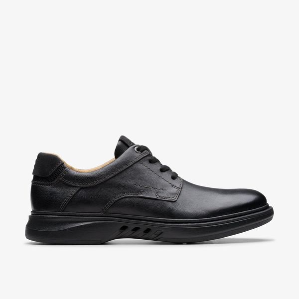 Mens Un Briley Pace Black Leather Oxford Shoes| Clarks