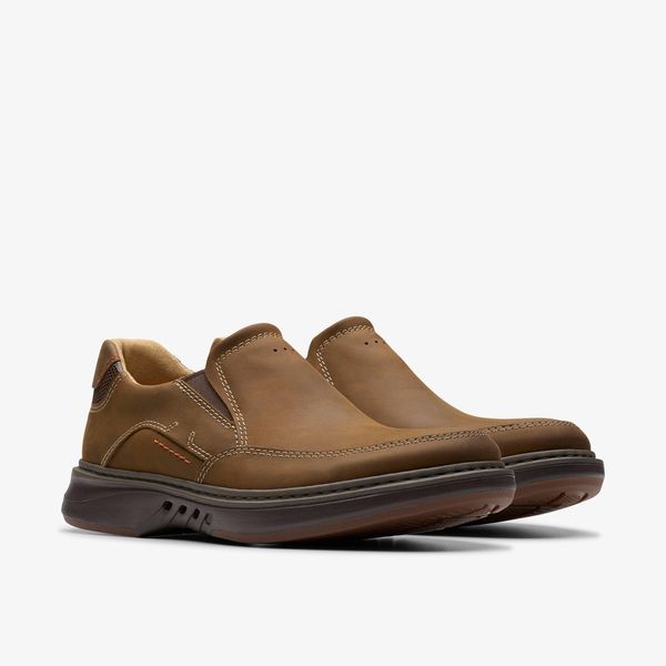 Mens Un Briley Step Beeswax Leather Loafer Shoes| Clarks - Image 4