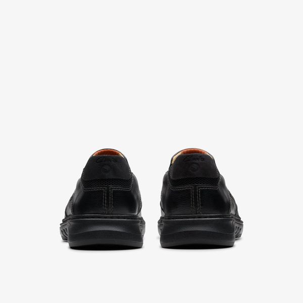 Mens Un Briley Step Black Leather Loafer| Clarks - Image 5