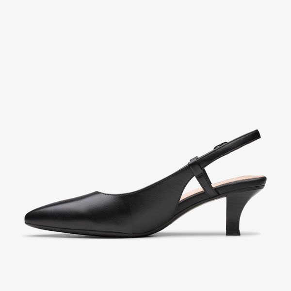 Women's Kepley Lane Black Leather Heels - Image 2