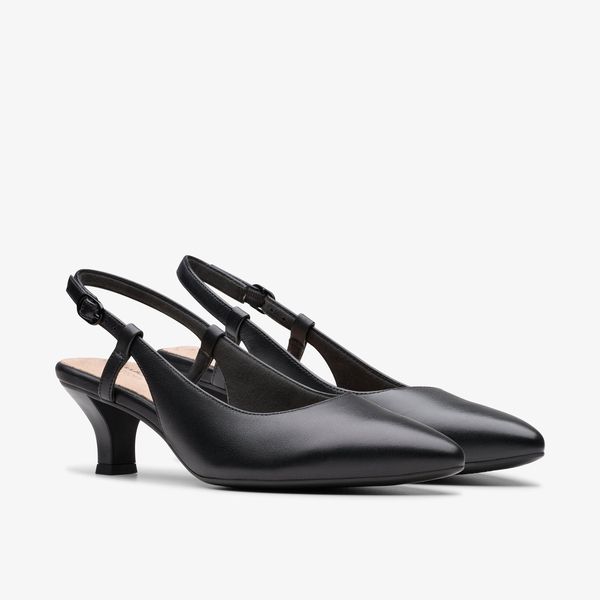 Women's Kepley Lane Black Leather Heels - Image 4