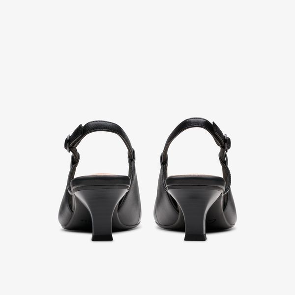 Women's Kepley Lane Black Leather Heels - Image 5