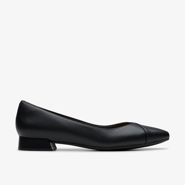 Women's Natalyn Wish Black Leather Ballerina Flats