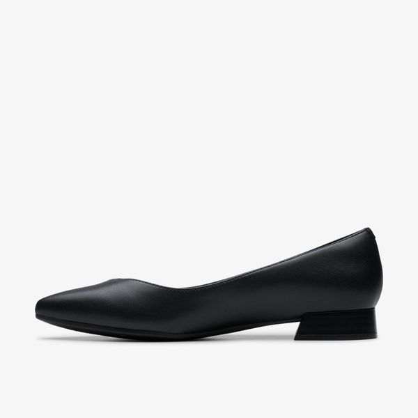 Women's Natalyn Wish Black Leather Ballerina Flats - Image 2