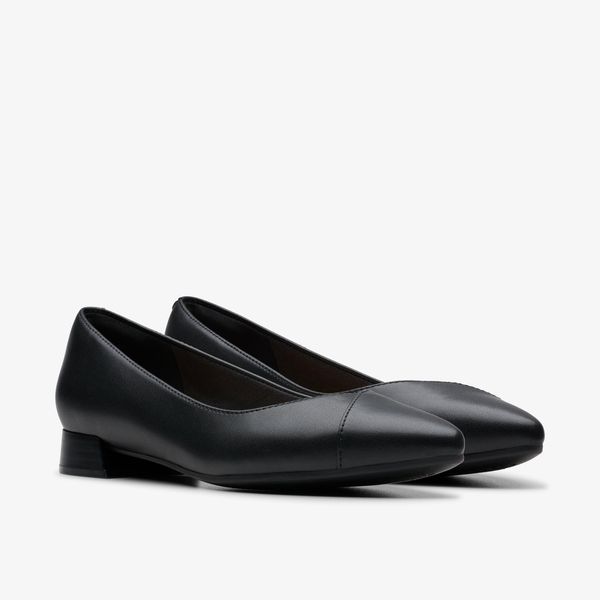 Women's Natalyn Wish Black Leather Ballerina Flats - Image 4