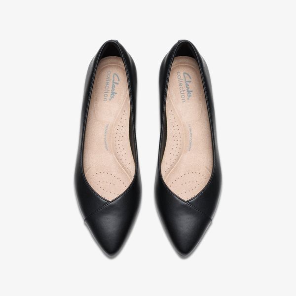 Women's Natalyn Wish Black Leather Ballerina Flats - Image 6
