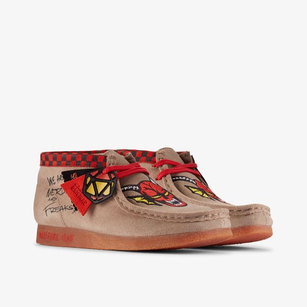 Kids Stranger Things Wallabee™ Kids Sand Interest Shoes| Clarks - Image 4