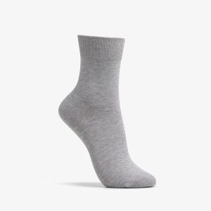 Womens Solid Dress Crew Heather Socks