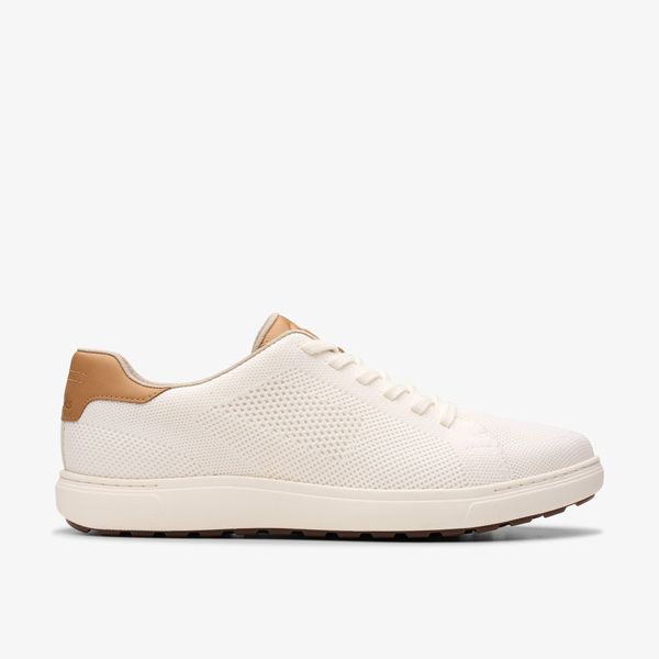 Men's Mapstone Lace White Knit Sneakers