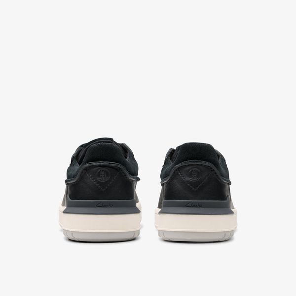 Mens Courtlite2 Run Black Leather Sneakers - Image 5