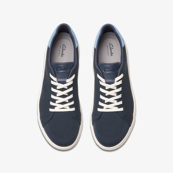 Men's Mapstone Lace Navy Knit Sneakers - Image 6