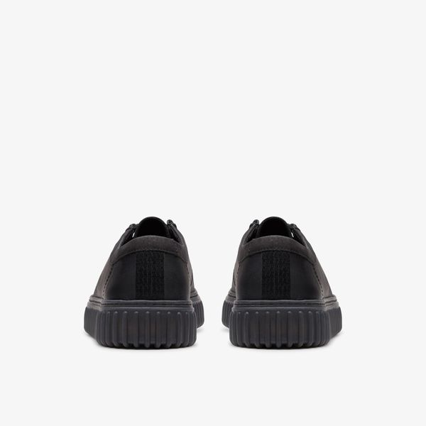 Mens Torhill Lo Black Leather Shoes - Image 5