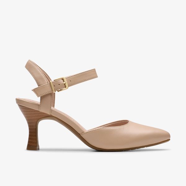 Women's Kataleyna Cora Beige Leather Heels