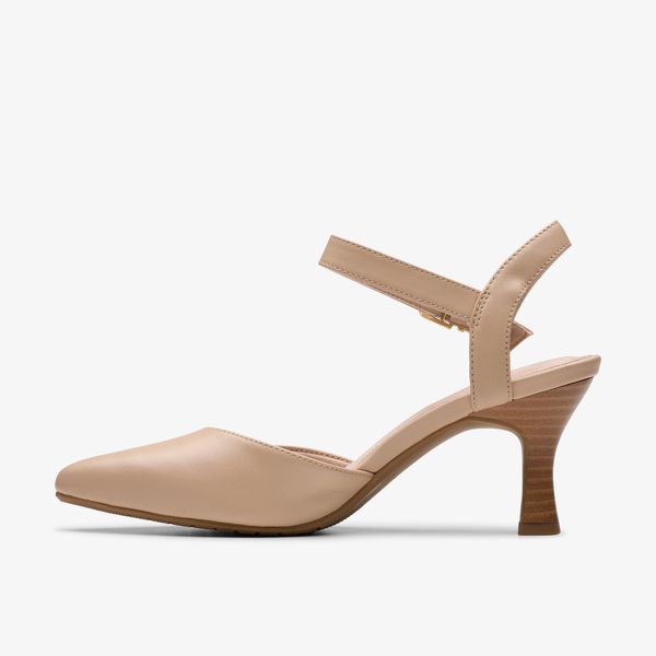 Women's Kataleyna Cora Beige Leather Heels - Image 2