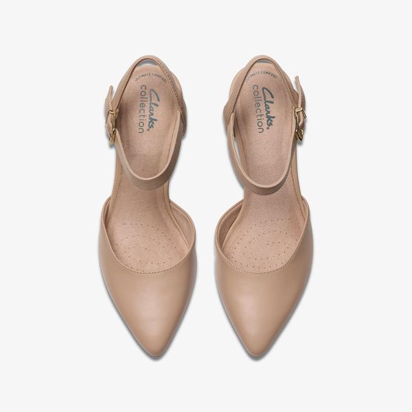 Women's Kataleyna Cora Beige Leather Heels - Image 6