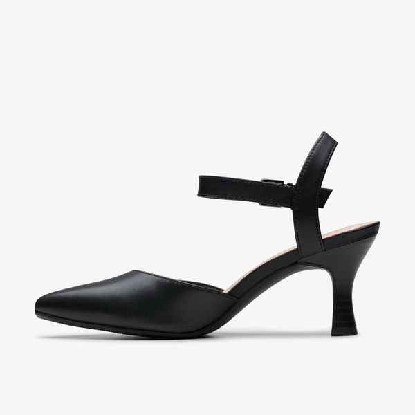 Women's Kataleyna Cora Black Leather Heels - Image 2