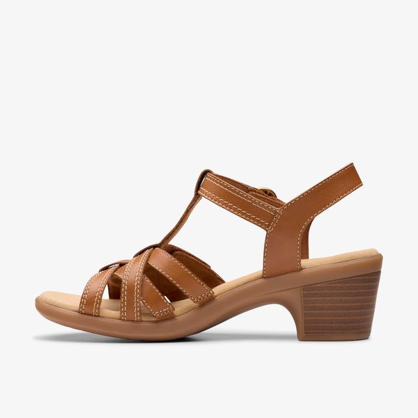 Women's Emily2 Rose Tan Leather Heeled Sandals - Image 2