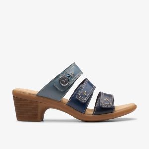 Women's Emily 2 Adella Navy Multicolour Heeled Sandals