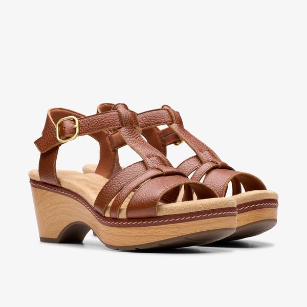Women's Seannah Madi Tan Wedges - Image 4