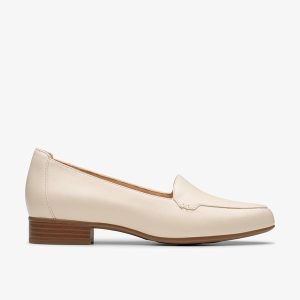 Womens Krystine Lily Cream Leather Loafer