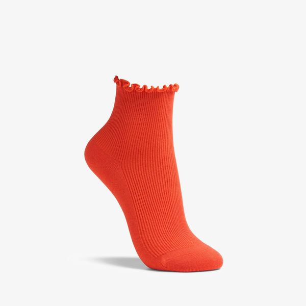 Womens Rosewelt Crew Orange Orange Socks