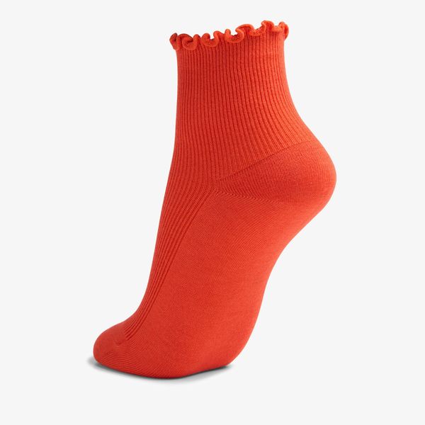Womens Rosewelt Crew Orange Orange Socks - Image 2