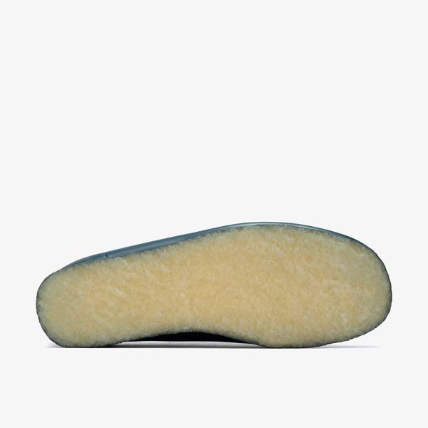 Womens Dark Teal Leather Wallabees - Image 3