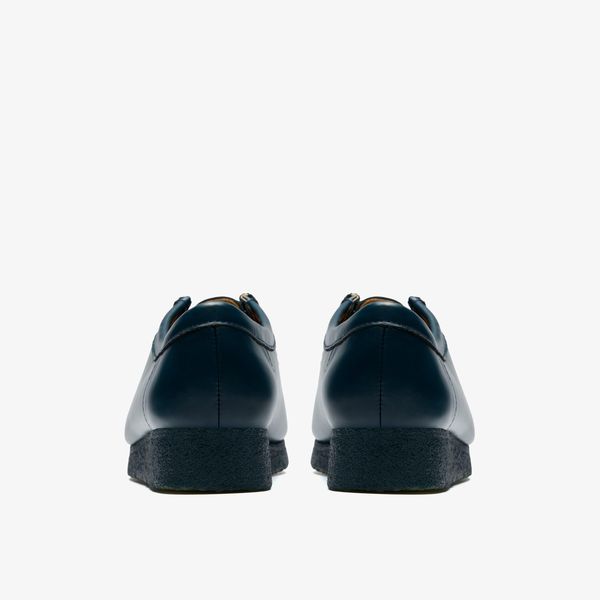 Womens Dark Teal Leather Wallabees - Image 5