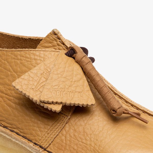 Mens Desert Trek Curry Leather Shoes - Image 7